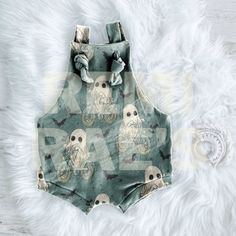 Our ghost bike overalls are a knotted overall. They are made of a double brushed polyester material; available in sizes NB-9/10. Material: DBP; 96% Polyester|4% Lycra; Biker Shorts will be in wide ribbed knit fabric.  Care:  To extend the wear of your item, it is recommended to use a gentle wash and tumble dry. If possible, hang-drying is always best for handmade items! Turn Around Time (TAT) and Shipping: Current TAT is 1-2 weeks. This allows for fabric to be ordered, washed, cut, sewed, inspected, and sewed. If fabric is already on hand your order will be a 1 week TAT.  A tracking number is always attached to our orders after it has been packaged and shipped. Please allow 24 hours for tracking to update after the tracking has been added to your order. If you notice there is no movement o Ghost Bike, Goth Baby, Kids Overalls, Baby Inspiration, Life Partner, Baby Belly, Making Hair Bows, Baby On The Way, Baby Things