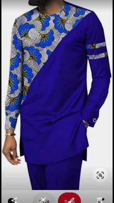 Designer Clothes For Men Style, Mens African Print Shirts, Mens Styles And Fashion, Man Traditional Wear African Men, African Man Outfit, Traditional Shirts For Men African, African Outfits Men, Clothes Design Men