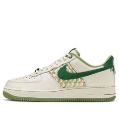 Nike Air Force 1 Low 'NAI-KE Light Bone Gorge Green' FN0369-100 Nike Air Force 1 Low, Air Force 1 Low, Nike Air Force 1, Air Force 1, Nike Air Force, Air Force, Bones, Nike Air, Force