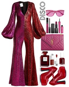 Worlds Largest Disco Outfit, Disco Prom Outfit, Fancy 70s Outfit, Disco Attire For Women, Vintage Disco Outfits, Disco Style 70s Women, 70 Disco Party Outfit Women, 70 Disco Party Outfit, Disco Night Outfit