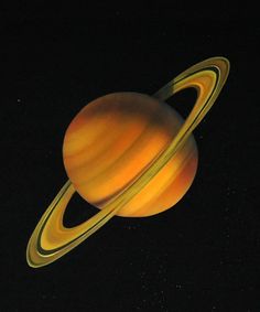 the planet saturn as seen from space