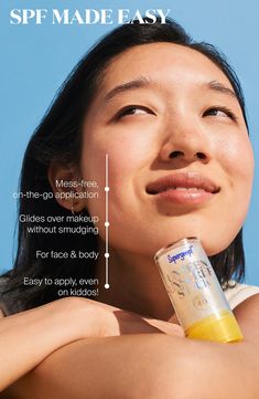 What it is: A 100% invisible sunscreen stick for on-the-go, clear sun protection that helps reduce the appearance of oil and glides seamlessly over makeup.What it does: This mess-free sunscreen stick brings the fan-favorite Unseen Sunscreen magic into a portable, easy-to-apply stick. With an expertly crafted formula that helps reduce the appearance of oil and shine, this sunscreen stick delivers a natural finish and powerful sun protection with no white cast! The velvety, invisible formula glide Sunscreen Campaign, Skin Icon, Supergoop Unseen Sunscreen, Unseen Sunscreen, Over Makeup, Coco Beach, Bamboo Extract, Sunscreen Stick, Sunscreen Spf 50