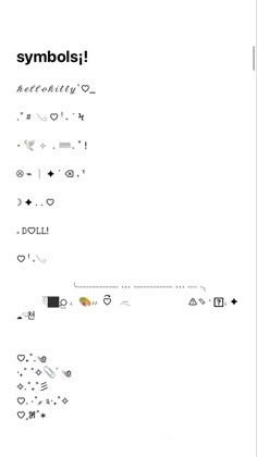 an image of symbols that are in the form of letters and numbers on a sheet of paper