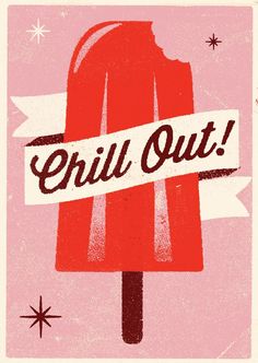 an old poster with the word grill out on it's side and a ribbon in front of it