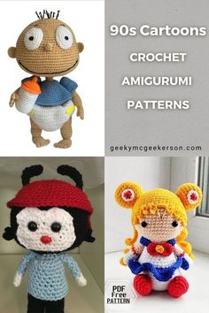 crochet amigurmi patterns for stuffed animals and other things to make with them