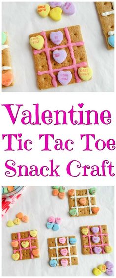 valentine tic tac toe snack craft for kids