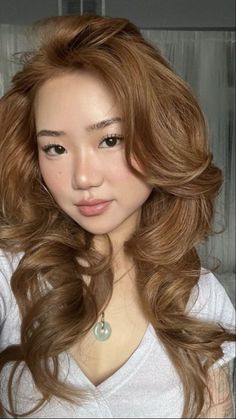 Fawn Brown Hair Color, Golden Brown Hair Honey, Honey Ginger Hair Color, Amber Brown Hair, Hair Color For Olive Skin Tone, Brown Hair Dyed, Maple Brown Hair, Light Honey Brown Hair, Lighter Brown Hair Color