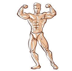 an image of a man flexing his muscles