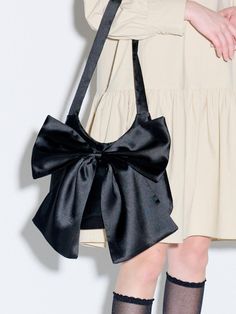 Composition : polyester 100%Color : BlackCountry of Origin : Republic of Korea Satin Bags, Womens Tote Bags, Composition, Ribbon, Satin, My Style, The Originals, Color, Black