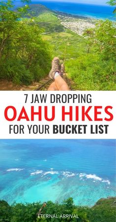 the title image for 7 jaw dropping oahuu hikes for your bucket list