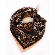 Add extra elegance to any outfit with a lush, 100% silk bandana. These have a luxurious crepe texture, which makes them a matte silk with a sleek of a sheen. Silk Bandana, Midnight Garden, Bandana Design, Bandana Scarf, Silk Material, Neck Scarves, Bandanas, Silk Scarf, Lush