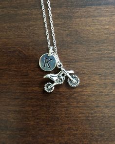 Dirt Bike Necklace, Dirt Bike Wedding, Dirt Bike Tattoo, Bike Necklace, Bike Wedding, Bike Jewelry, Motor Cross, Bike Tattoos, Image Moto