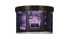 witch's spell scented candle in a jar