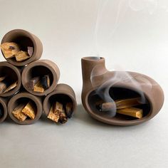 Ceramic Chiminea, Cone Incense Burner, Matchstick Holder, Tabletop Fireplaces, Cone Incense, Energy Cleansing, Fireplace Set, Ceramic Incense Holder, Incense Sticks Holder