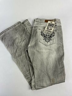 Featuring: Machine Men's Denver Gray Tone Regular Straight Denim Jeans Size W 33 L 31 - Waist 33  - Inseam 31  - Leg Opening 9"  - Rise 8" Calm Fits, Straight Denim Jeans, Dope Fits, Gray Jeans, Streetwear Men, Streetwear Men Outfits, Thug Life, Dream Clothes, Style Board