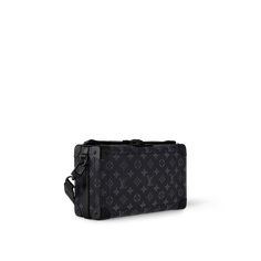 LOUIS VUITTON® - Soul Trunk East West - Eclipse Louis Vuitton Bag Men, Elizabeth Windsor, Louis Vuitton Gifts, Louis Vuitton Style, Louis Vuitton Official Website, Men Bag, Trunk Bag, Canvas Crossbody Bag, Silver Jewelry Fashion