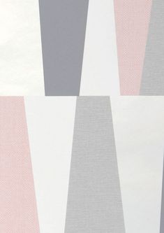 an abstract painting with grey, pink and white colors