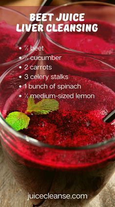 beet juice recipe for livers and liver cleanserments with instructions on how to use it