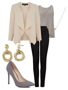 "Без названия #407" by svetlana-kazantsewa on Polyvore featuring Ð¼Ð¾Ð´Ð°, Emporio Armani, J Brand, Warehouse, Banana Republic и River Island Work Oufit, Joel Edgerton, Outing Outfit, Paris Mode, Cute Shirt Designs, Trendy Dress Outfits, Casual School Outfits, Classy Dress Outfits