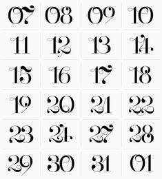 the numbers and symbols in calligraphy are very large, but it doesn't look like