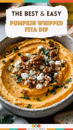 Pumpkin Whipped Feta Dip Whipped Pumpkin Feta Appetizer, Feta And Pumpkin Dip, Pumpkin Whipped Feta With Honey, Pumpkin Whipped Feta With Honey And Thyme, Pumpkin Ricotta Dip, Whipped Feta Dip With Sundried Tomatoes, Pumpkin Goat Cheese Dip, Creamed Feta Dip