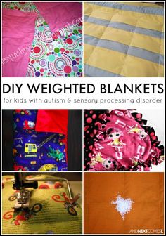 The Truth Behind The Rise in Popularity of Weighted Blankets and Their Benefits for Parents How to make a DIY weighted blanket for kids with autism and/or sensory processing disorder from And Next Comes L Diy Weighted Blanket, Weighted Blanket Diy, Weighted Blanket For Kids, Hacks For Kids, Diy Sensory, Sensory Ideas, Sensory Tools, Weighted Blankets, Physical Disabilities