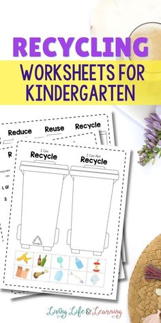 recycling worksheets for kids to help them learn how to recyclate