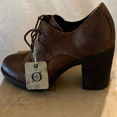 I Love These Nib Shoes, But The 3.5” Heel Disagrees With My Knees. High Heel Oxfords, Suede High Heels, Born Shoes, Buy List, Brown Suede, The 3, Shoes Women Heels, Oxford Shoes, Fashion Shoes