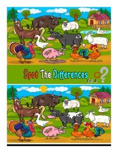 two puzzles with different animals and birds in the same puzzle game, which is part of an