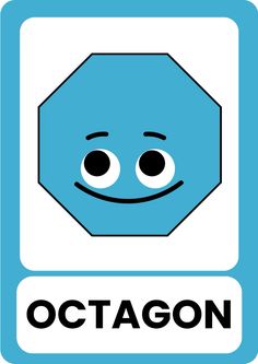 a blue octagon sign with the words octagon on it