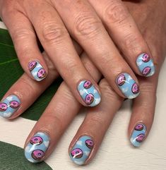 #REPOST from @thefinalnail World Simpsons Day | 🍩☁️ .£65  #simpsonsnails #babyshower #birthdaynails #cute #nailart #donut Doughnut Nail Art, Donut Nail Art, Simpsons Nails Art, Donut Sprinkle Nails, Simpsons Doughnut, Celebrity Nails, Nail Art Videos