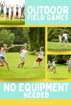 21 Outdoor Field Day Games: No Equipment Needed! Outdoor Camp Games For Kids, Playground Games For Kids No Equipment, Toddler Field Day Games, Homeschool Field Day Activities, Sack Race Ideas Outdoor Games, Field Games For Kids Summer Camps, Kids Summer Games Outdoor Fun, Recess Activities Outdoor, Camp Wide Games