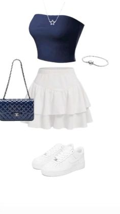 Preppy Summer Outfits, Shein Outfits, Trendy Summer Outfits, Simple Trendy Outfits, Looks Chic