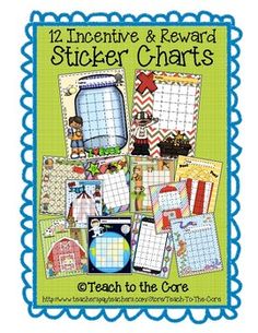 an image of sticker chart with the words teach to the care