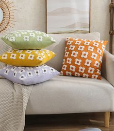 Playful embroidered daisy pillows add a springtime touch to your living space. Designed to brighten and delight, these daisy lumbar pillow covers in Lavender or Ivory just beg to be picked! Key Details Embroidered Cotton Floral Motif Invisible Zipper Closure Pillow cover, insert not included. Dimensions Lumbar: 11.8 x 20 inch (30 x 50 cm) Square: 17.7 x 17.7 inch (45 x 45cm) Bring instant, feminine chic flair to your bedroom with the Daisy Embroidered Lumbar Pillow Cover. Textured in a pretty iv Daisy Pillow, Daisy Pillows, Kitchen Dining Living, Living Room Bench, Feminine Chic, Embroidered Cushions, Dining Living Room, Exterior Decor, Lumbar Pillow Cover