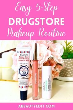 Smith's Rosebud Salve Balm, CoverGirl Lip Gloss and Physicians Formula Organic Wear Lip Treatment Drugstore Makeup Routine, Mascara And Lip Gloss, Drugstore Blush, Rosebud Salve, Concealer Powder, Natural Makeup Look, Daily Beauty Routine, How To Apply Blush