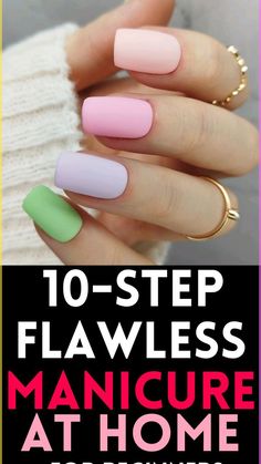 Painting Nails At Home, How To Apply Gel Nails Step By Step, Manicure Colors Summer, Easy Diy Nail Art For Beginners, Summer Manicure Colors, Manicures For Short Nails, Manicure And Pedicure Ideas, Diy Gel Nails At Home, Summer Manicure Ideas