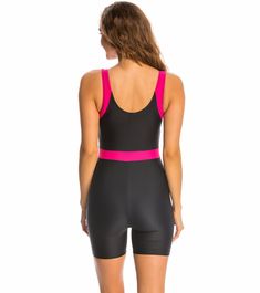 Sporti Unitard Colorblock One Piece Swimsuit at SwimOutlet.com - Free Shipping Colorblock Swimsuit, Swimsuits Athletic, Sport Wear, Low Price, One Piece Swimsuit, Color Blocking, Rompers, Gym, One Piece