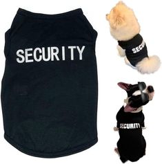 Small Dog Security Shirt Small Dog Costumes, Puppy Boy, Security Shirt, Small Sized Dogs, Cat Apparel, Pet Shirts, Dog Costumes