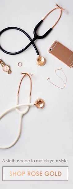 a stethoscope to match your style, shop rose gold