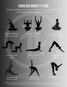 the silhouettes of people doing yoga poses and their names are shown in this poster