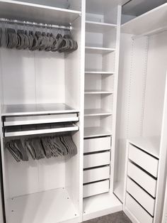 the closet is clean and ready for us to use