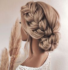 Bridemaids Hairstyles, Bridesmaid Hair Makeup, Hair Pixie, Prom Hairstyles For Long Hair, Winter Hair, Braided Updo, Pixie Cuts