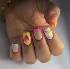 Ivy Nails, Pinky Nail, Mix Match Nails, Sns Nails Colors, Beachy Nails, Gel Nail Art Designs, Matte Nails Design, Nail Art Designs Diy, Classy Acrylic Nails