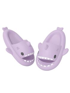 Purple  Collar     Embellished   Women Shoes Shark Slides, Pillow Slippers, Cloud Slides, Novelty Pillows, Shark Slippers, Men Slippers, Purple Collar, Home Slippers, Slides Women