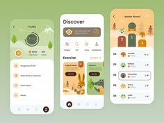 Exercise Game App Explorations by Salung Paperpillar for Paperpillar on Dribbble Ux Design Principles, Saving App, Mobile App Games, Cooking App, App Inspiration, App Developer, App Ios