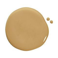 an image of a round object with some paint drops on the bottom and one drop in the middle