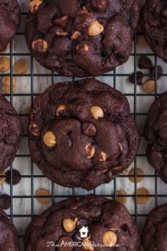 chocolate chip cookies on a cooling rack