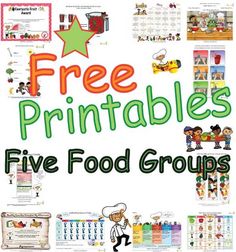 a poster with the words free printables and pictures for kids to use on them