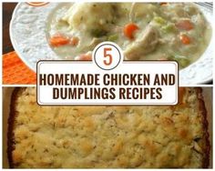 the top five homemade chicken and dumplings recipes